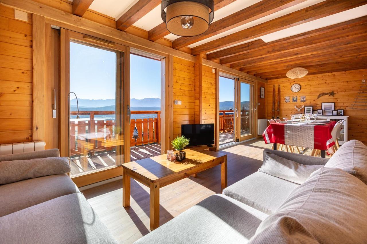 Chalet Les Tilleuls - Jolie Vue Montagne Et Lac 레 장글 외부 사진