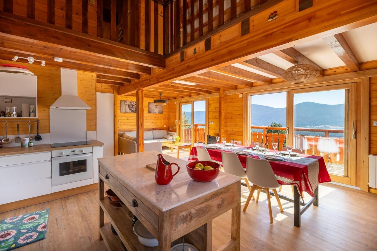 Chalet Les Tilleuls - Jolie Vue Montagne Et Lac 레 장글 외부 사진